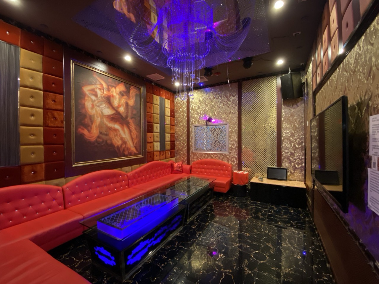 Small private karaoke room